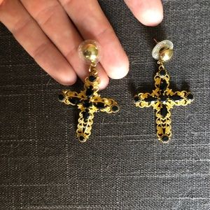Cross earrings